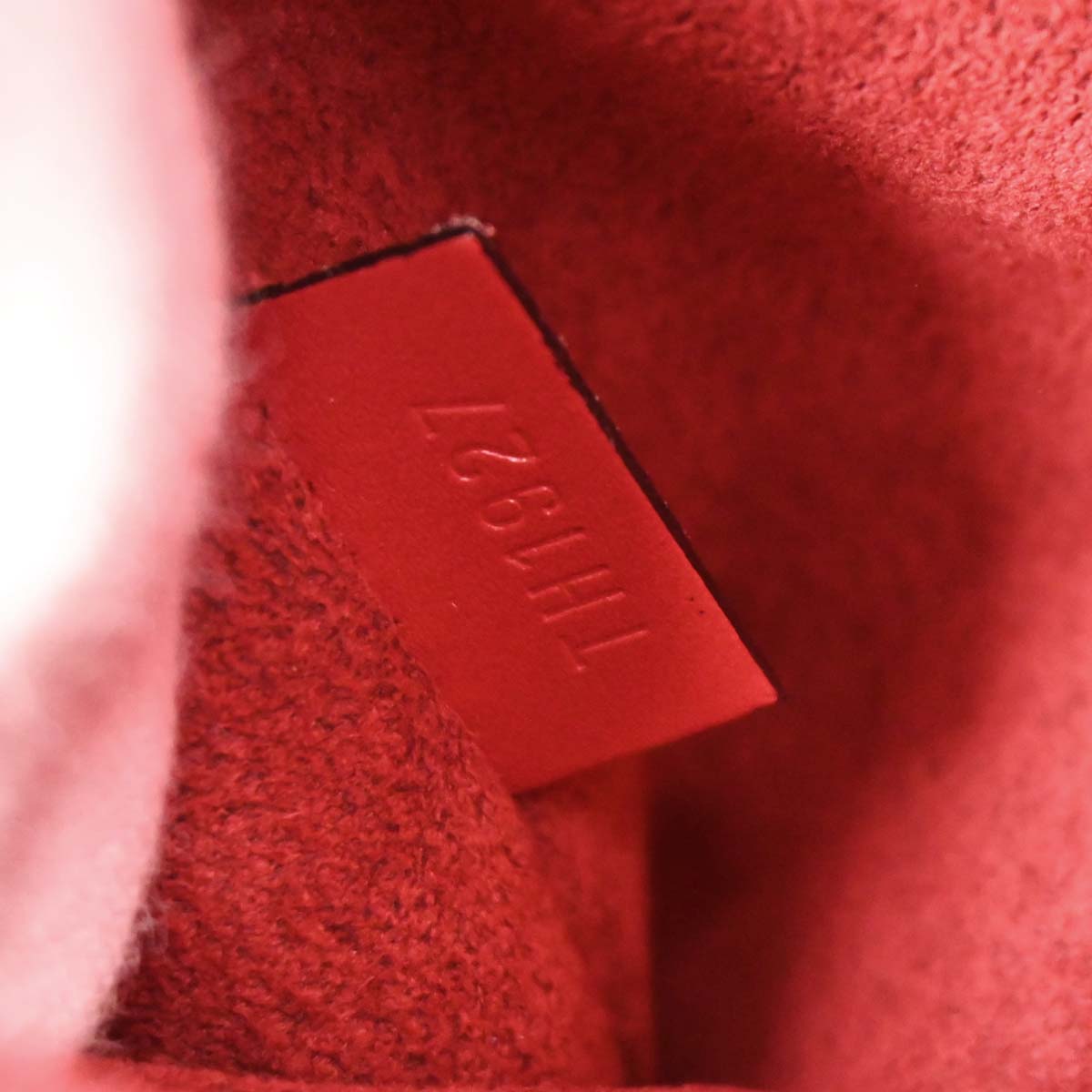 Louis Vuitton Red Epi Sablon Handbag M52047