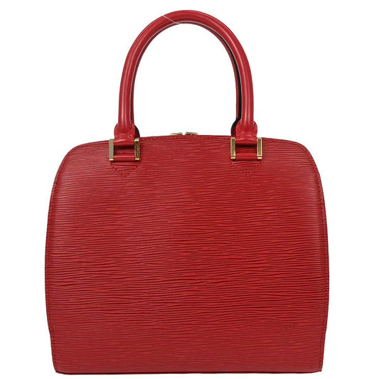 Louis Vuitton Red Epi Pont Neuf Handbag M52057