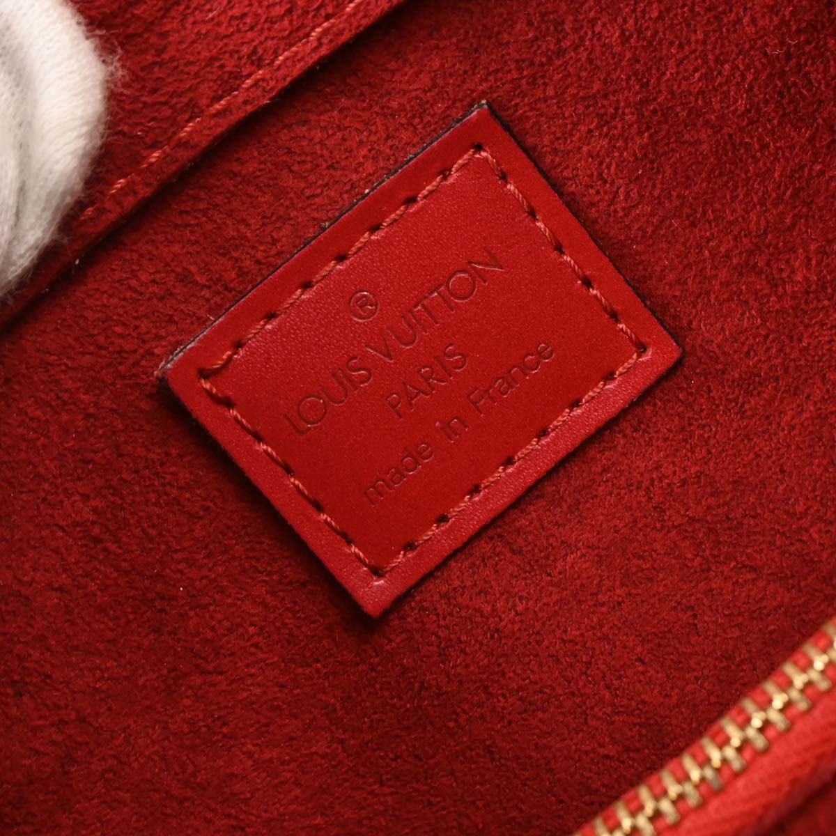 Louis Vuitton Red Epi Pont Neuf Handbag M52057
