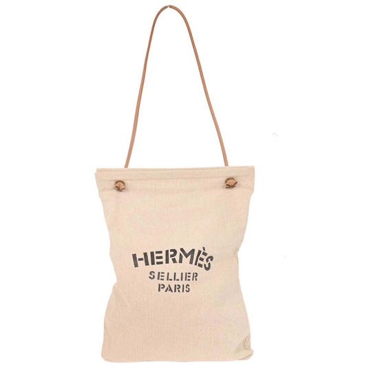 Hermes Beige Gold Toile Chevrons Aline GM Shoulder Bag