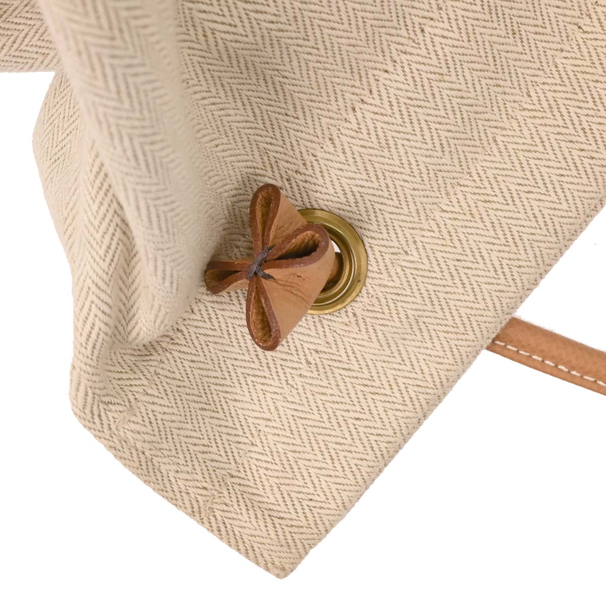 Hermes Beige Gold Toile Chevrons Aline GM Shoulder Bag