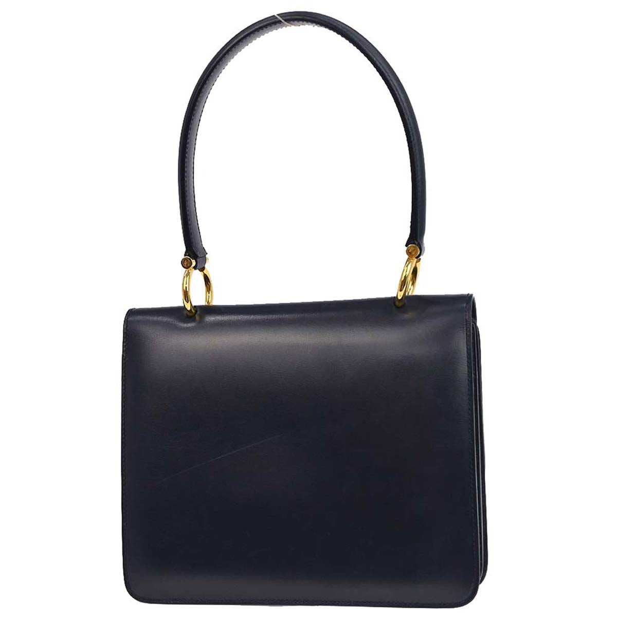 Celine Navy Leather Handbag