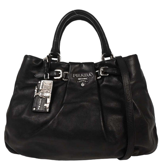 Prada Black 2way Shoulder Tote Bag