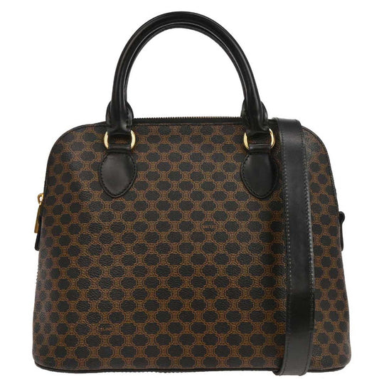 Celine Black Macadam 2way Shoulder Handbag