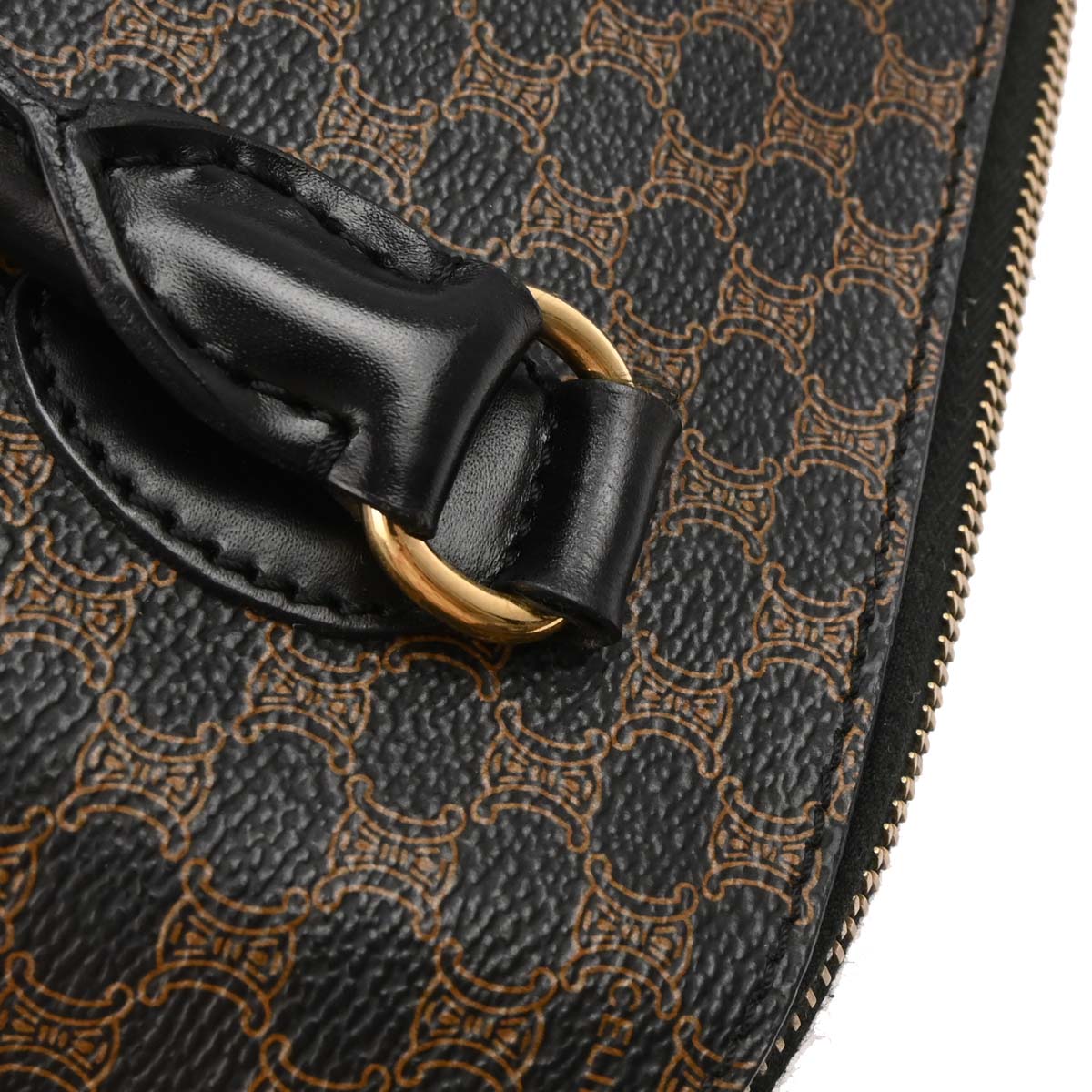 Celine Black Macadam 2way Shoulder Handbag