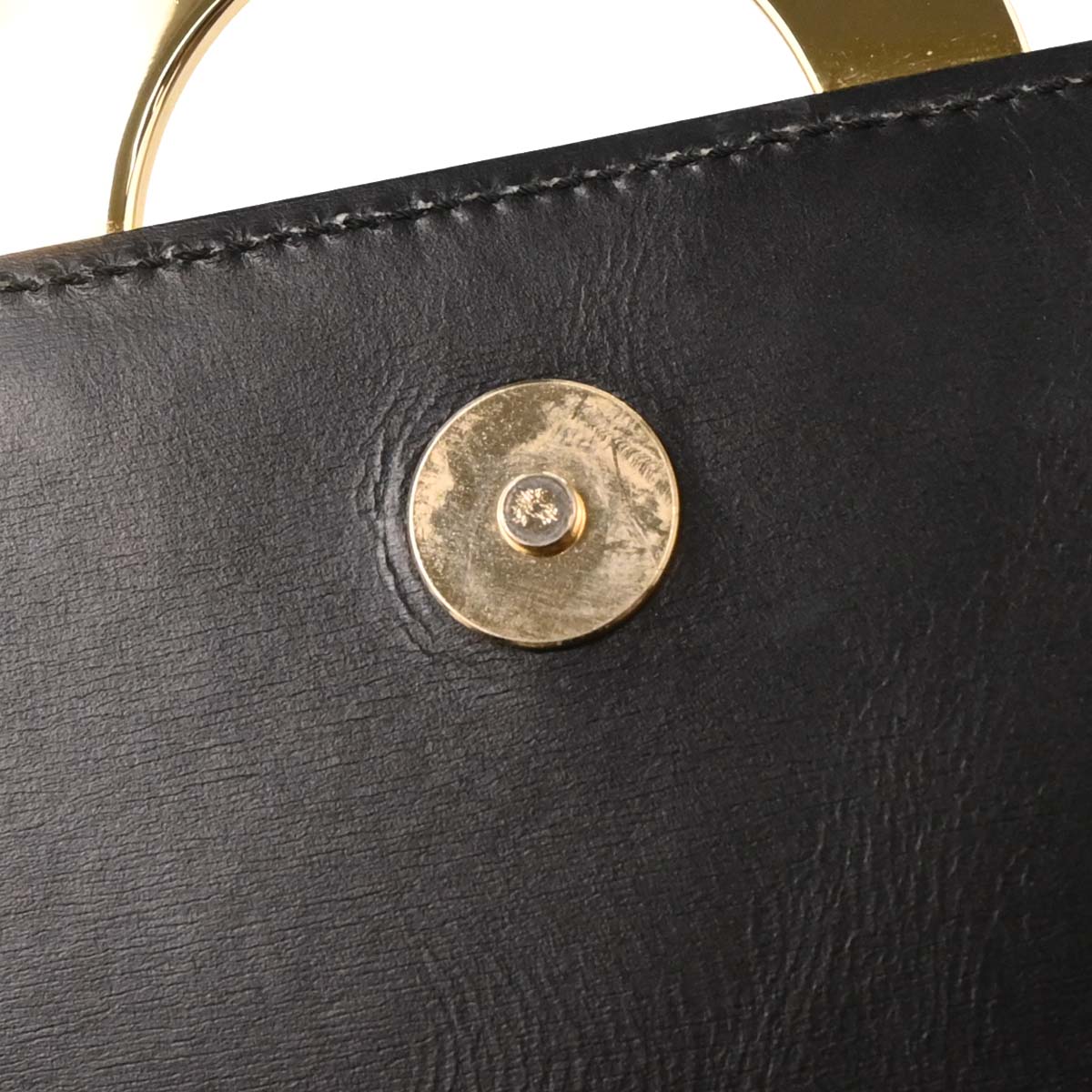 Celine Black Leather Shoulder Bag