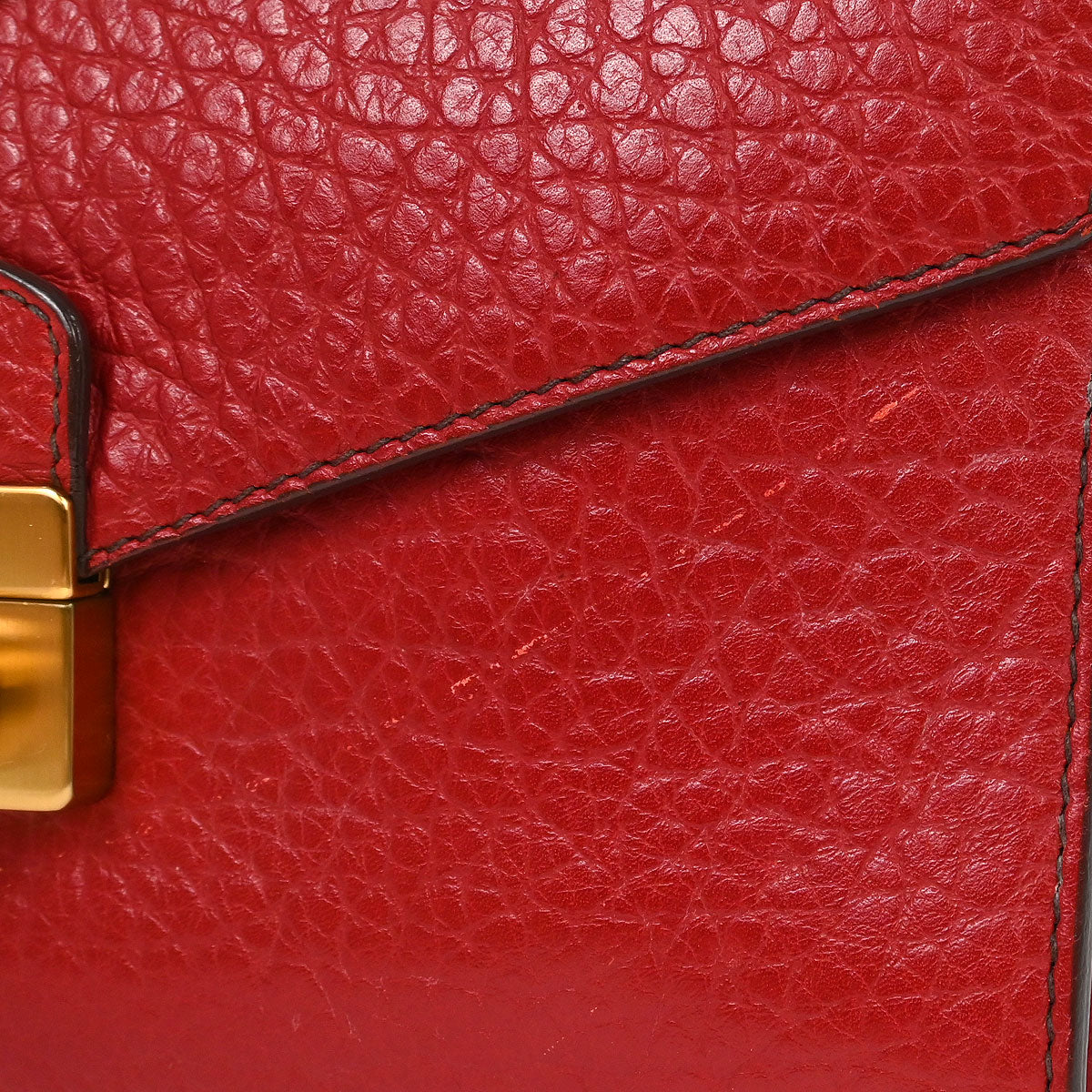 Prada Red Leather Handbag