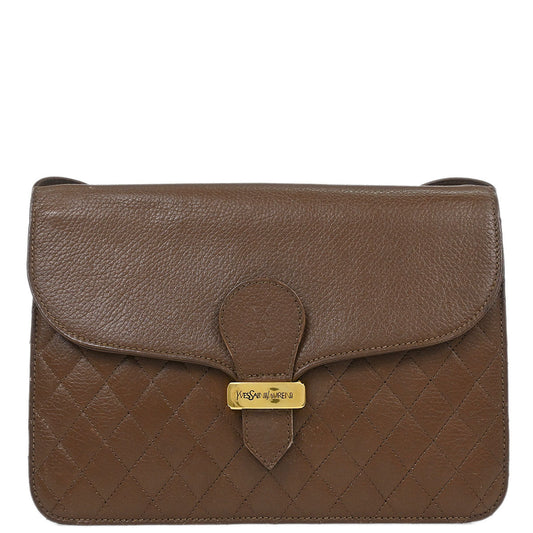 Yves Saint Laurent Brown Shoulder Bag