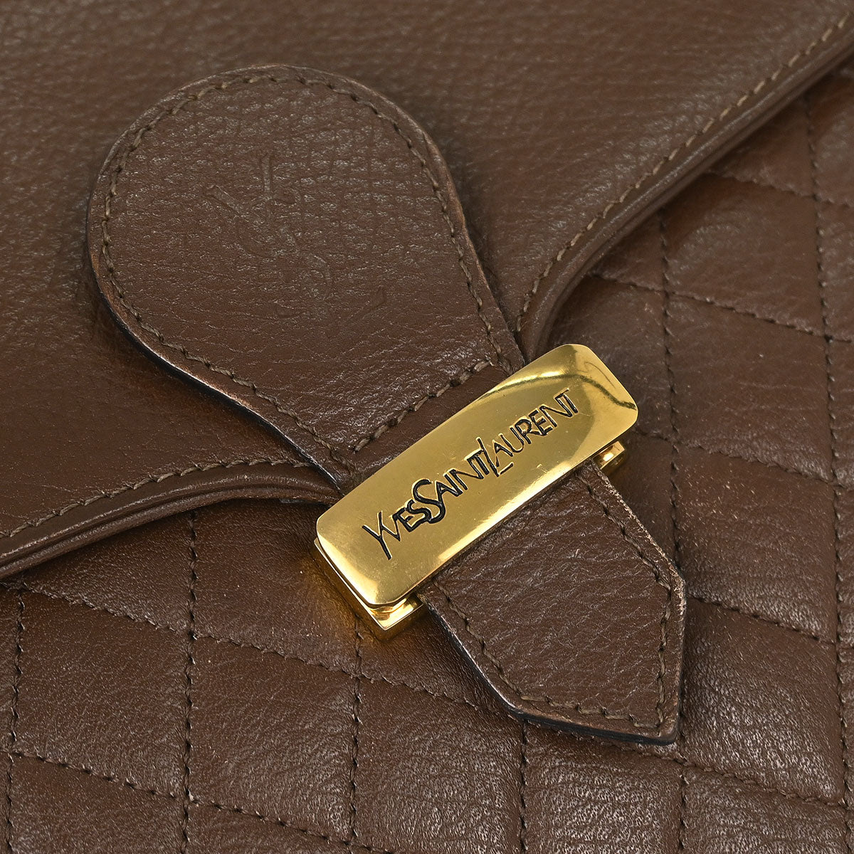 Yves Saint Laurent Brown Shoulder Bag