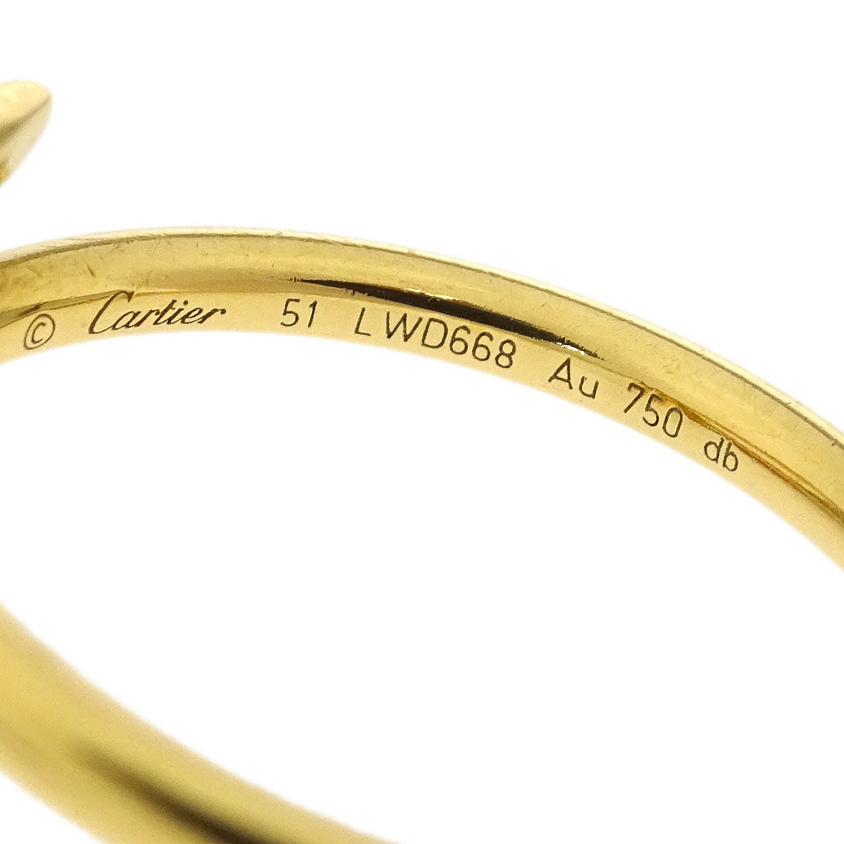 Cartier Juste Un Clou Ring Au750 Gold #51