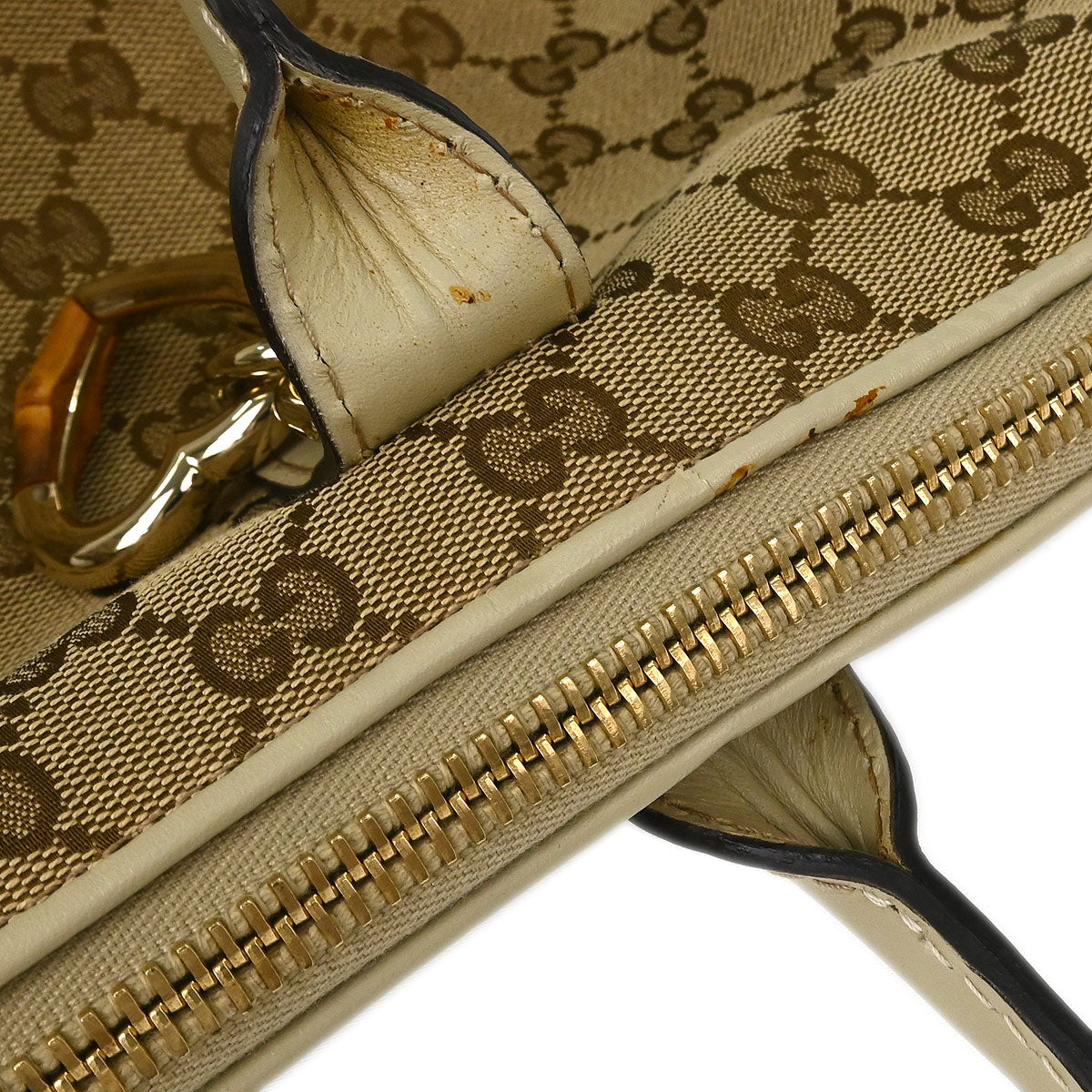 Gucci Beige Heart Bit GG 2way Shoulder Tote Bag