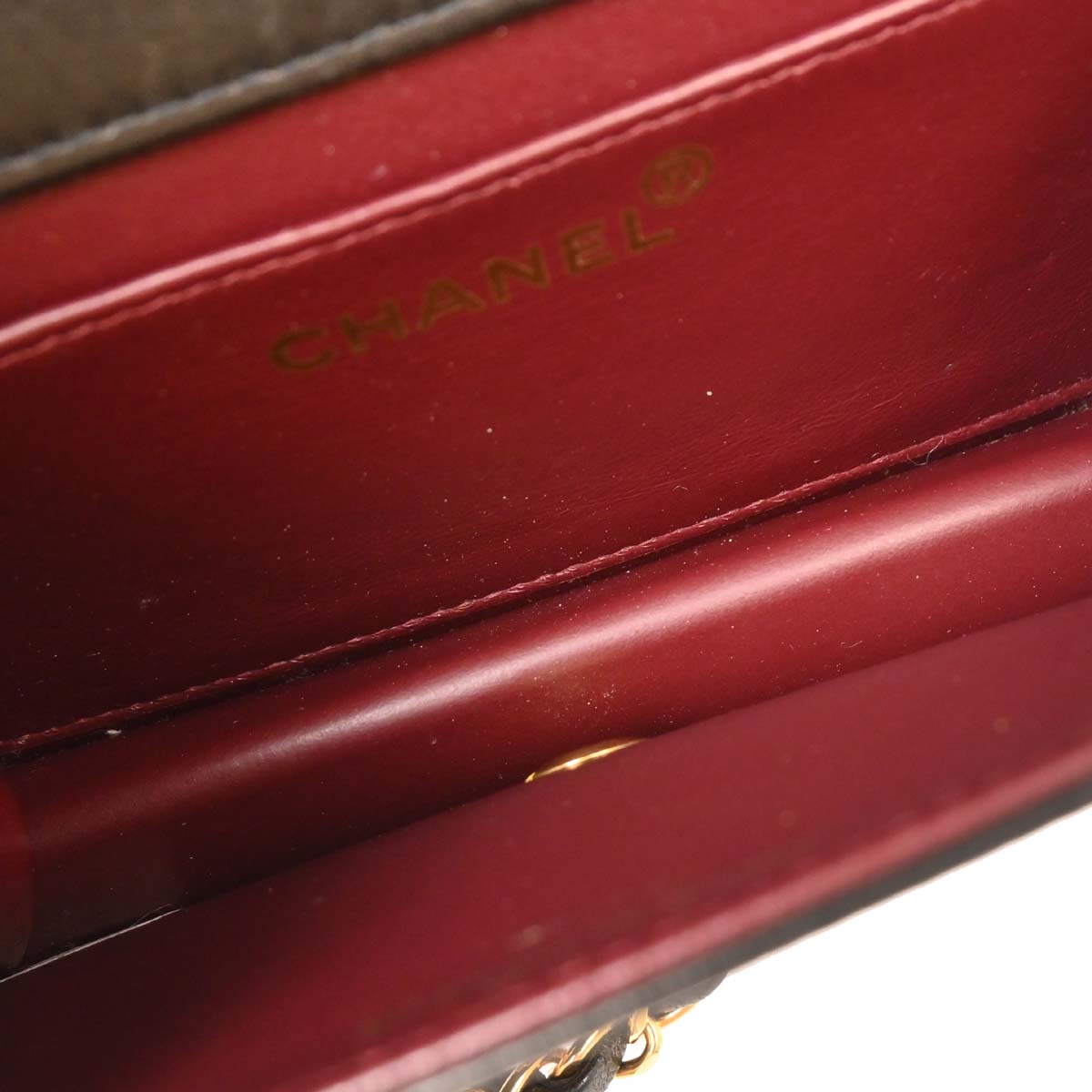Chanel Black Lambskin Turnlock Mini Full Flap Shoulder Bag