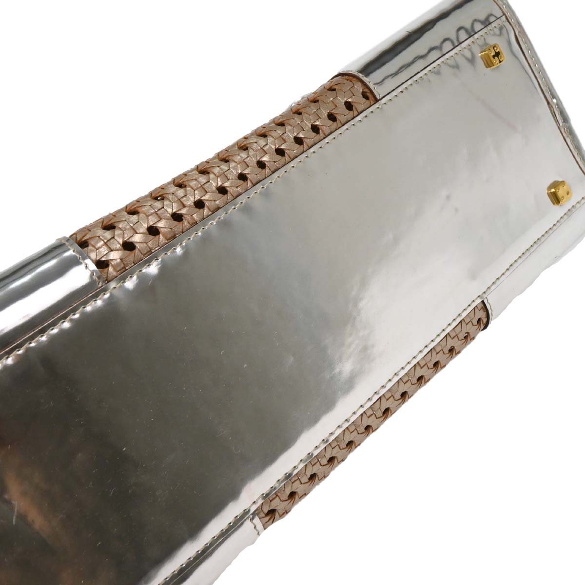 Loewe Silver Leather Amazona 36 Handbag