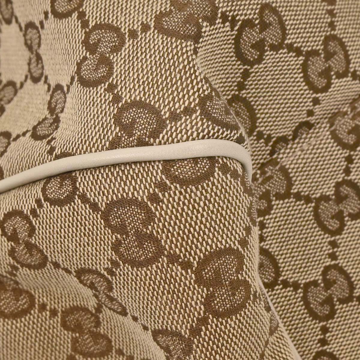 Gucci Beige Canvas GG Sukey Tote Handbag