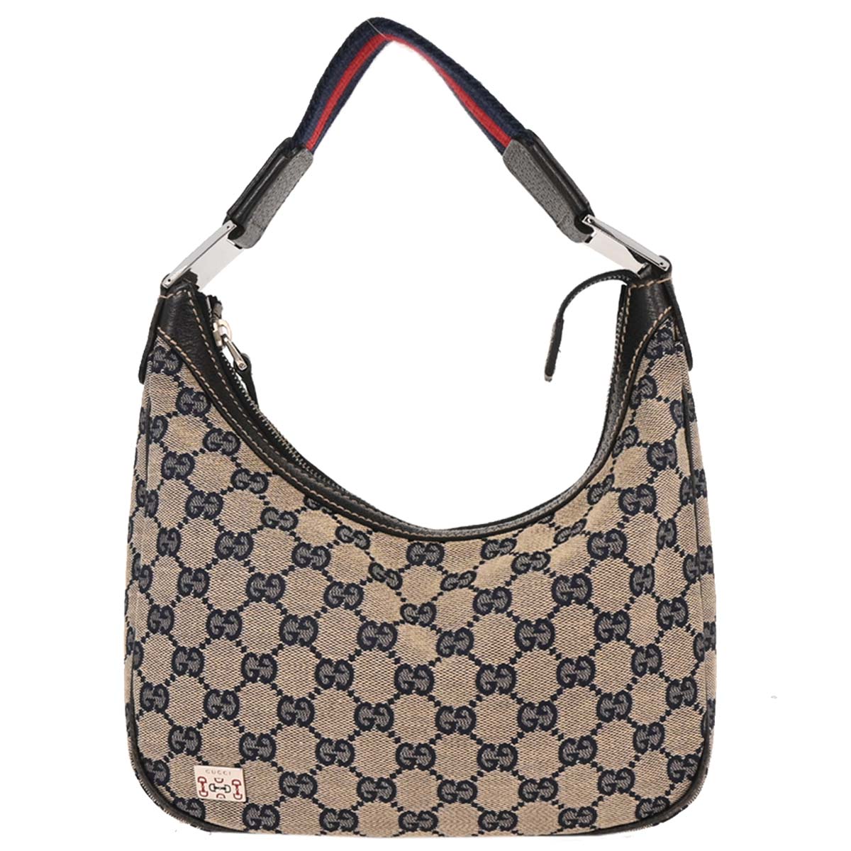 Gucci Beige Canvas GG Hobo Handbag