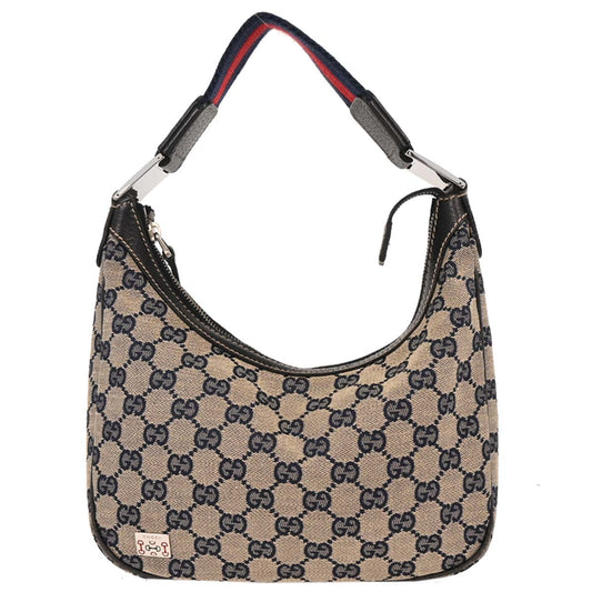 Gucci Beige Canvas GG Hobo Handbag