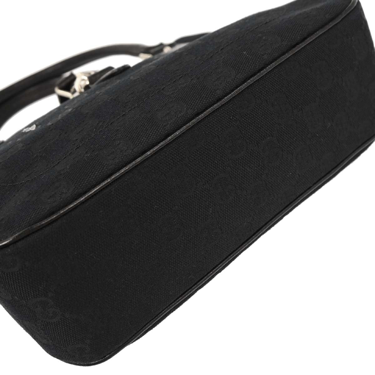 Gucci Black Canvas GG Jackie Tote Handbag