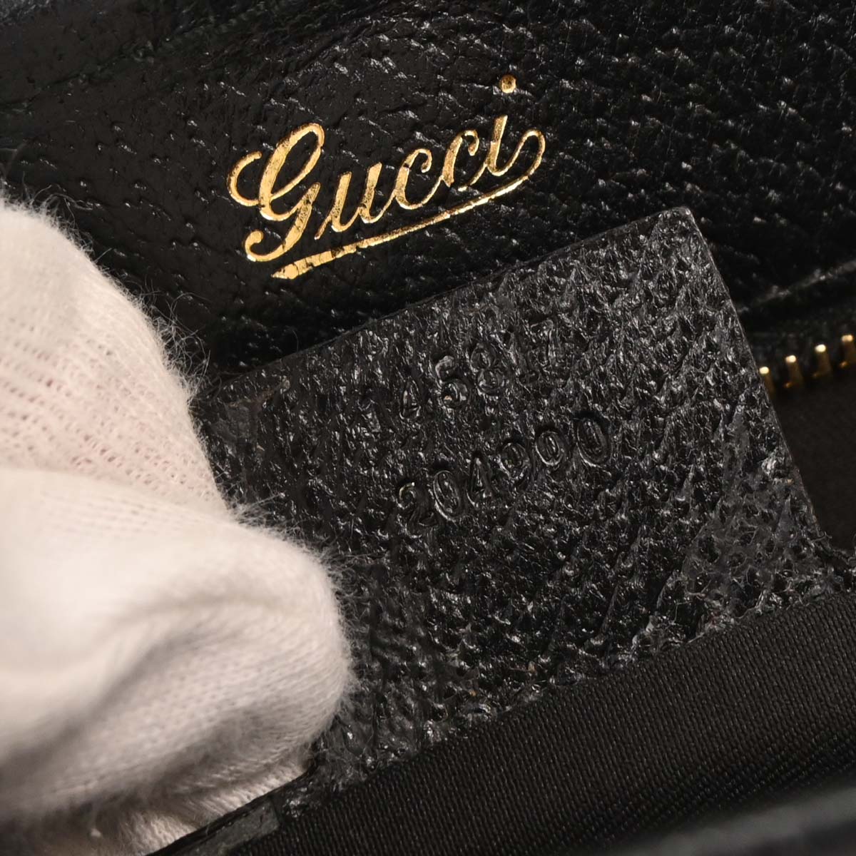 Gucci Black Canvas GG Jackie Tote Handbag