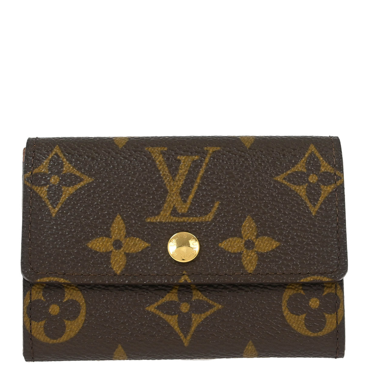 Louis Vuitton Monogram Porte Monnaie Plat Coin Case Wallet M61930