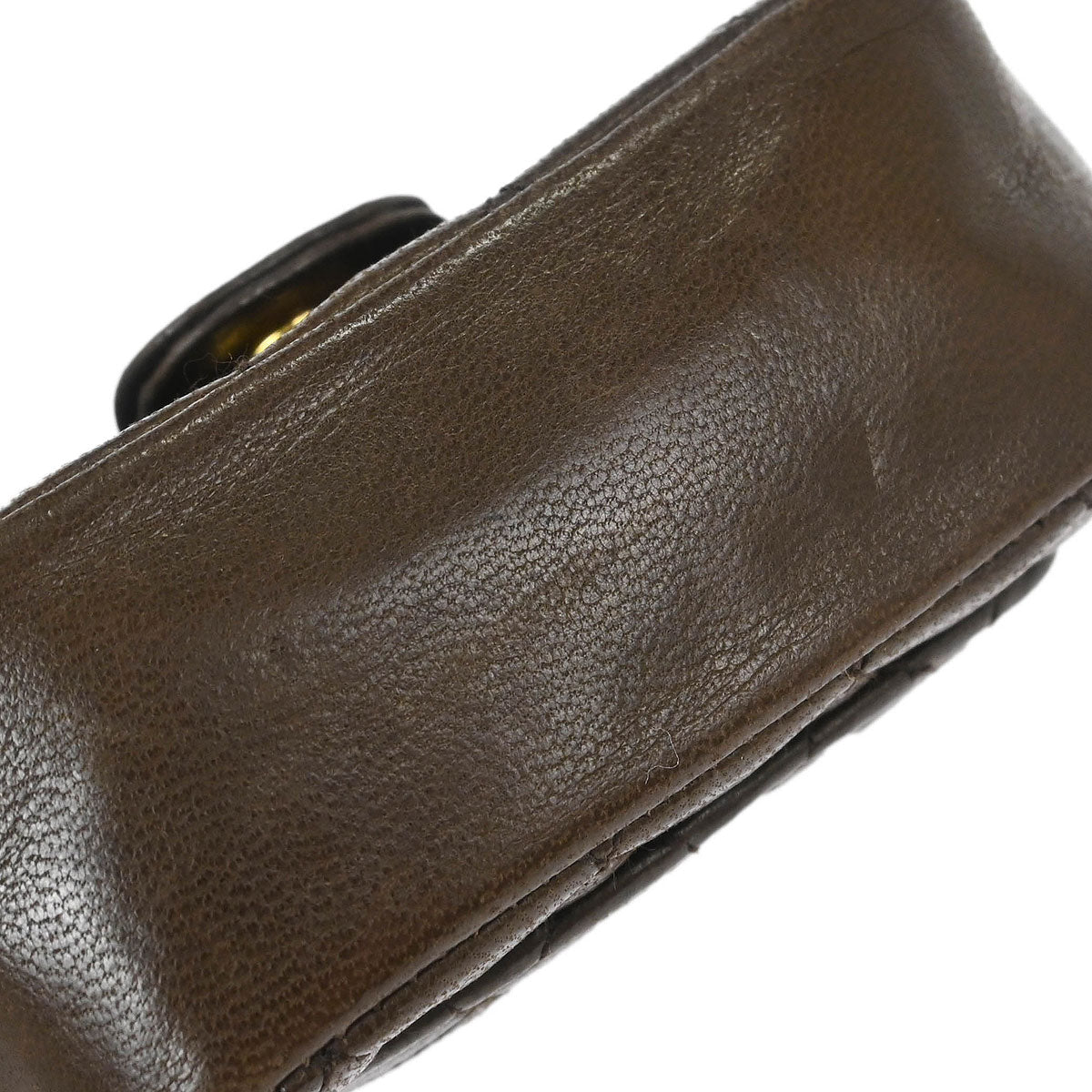Chanel Brown Lambskin Classic Flap Micro Bum Belt Bag