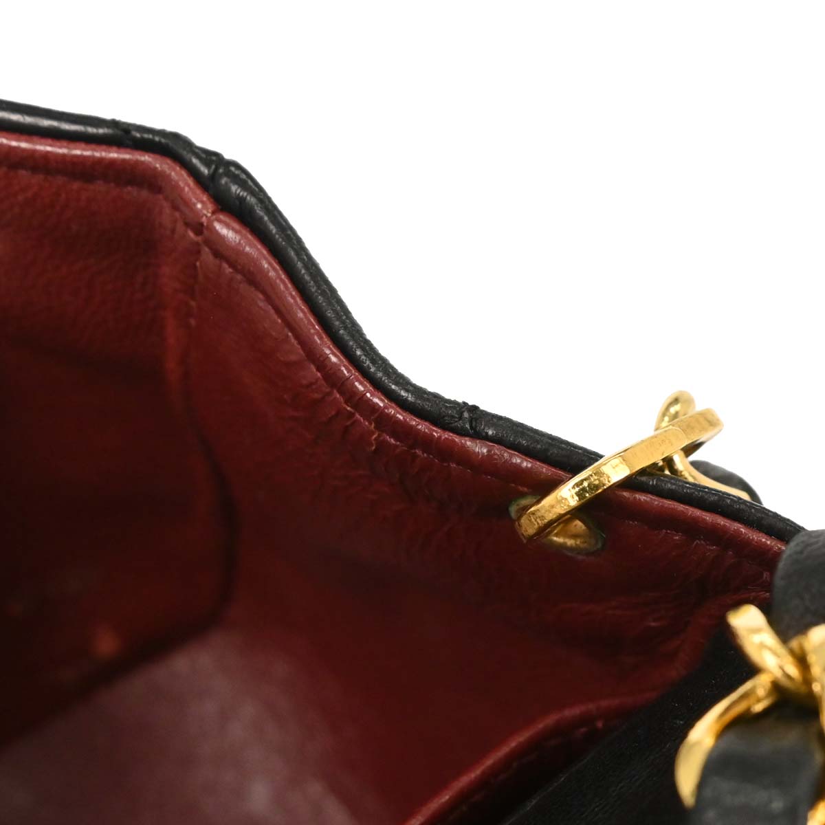 Chanel Black Lambskin Turnlock Mini Full Flap Shoulder Bag