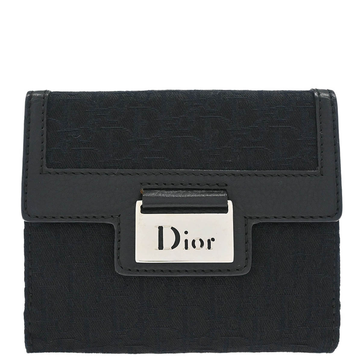 Christian Dior Black Street Chic Trotter Wallet