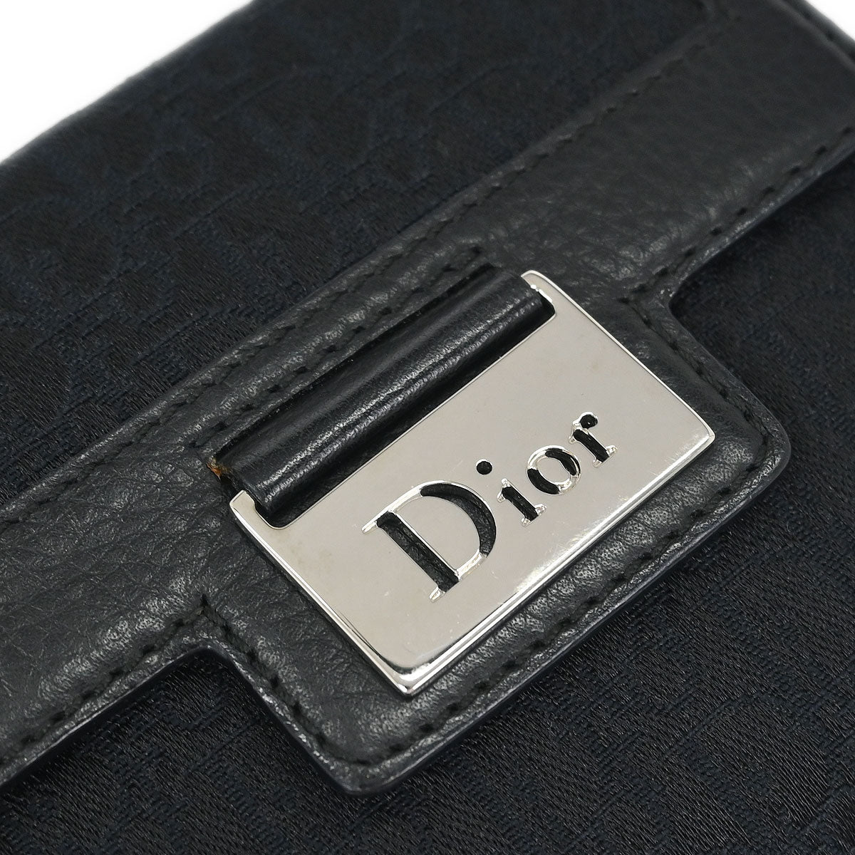 Christian Dior Black Street Chic Trotter Wallet