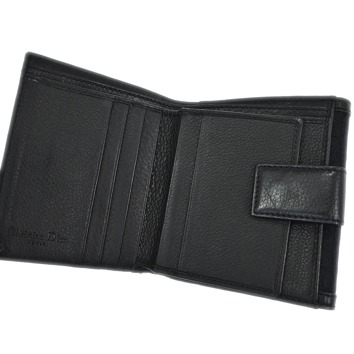 Christian Dior Black Street Chic Trotter Wallet
