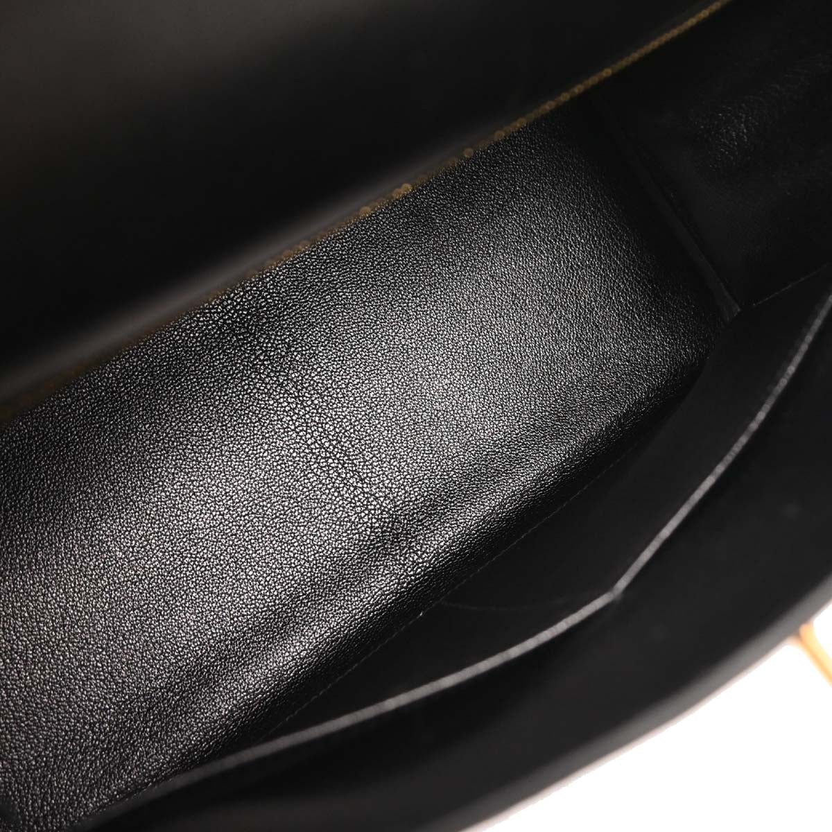 Hermes Black Box Calf Kelly 28 Retourne 2way Shoulder Handbag