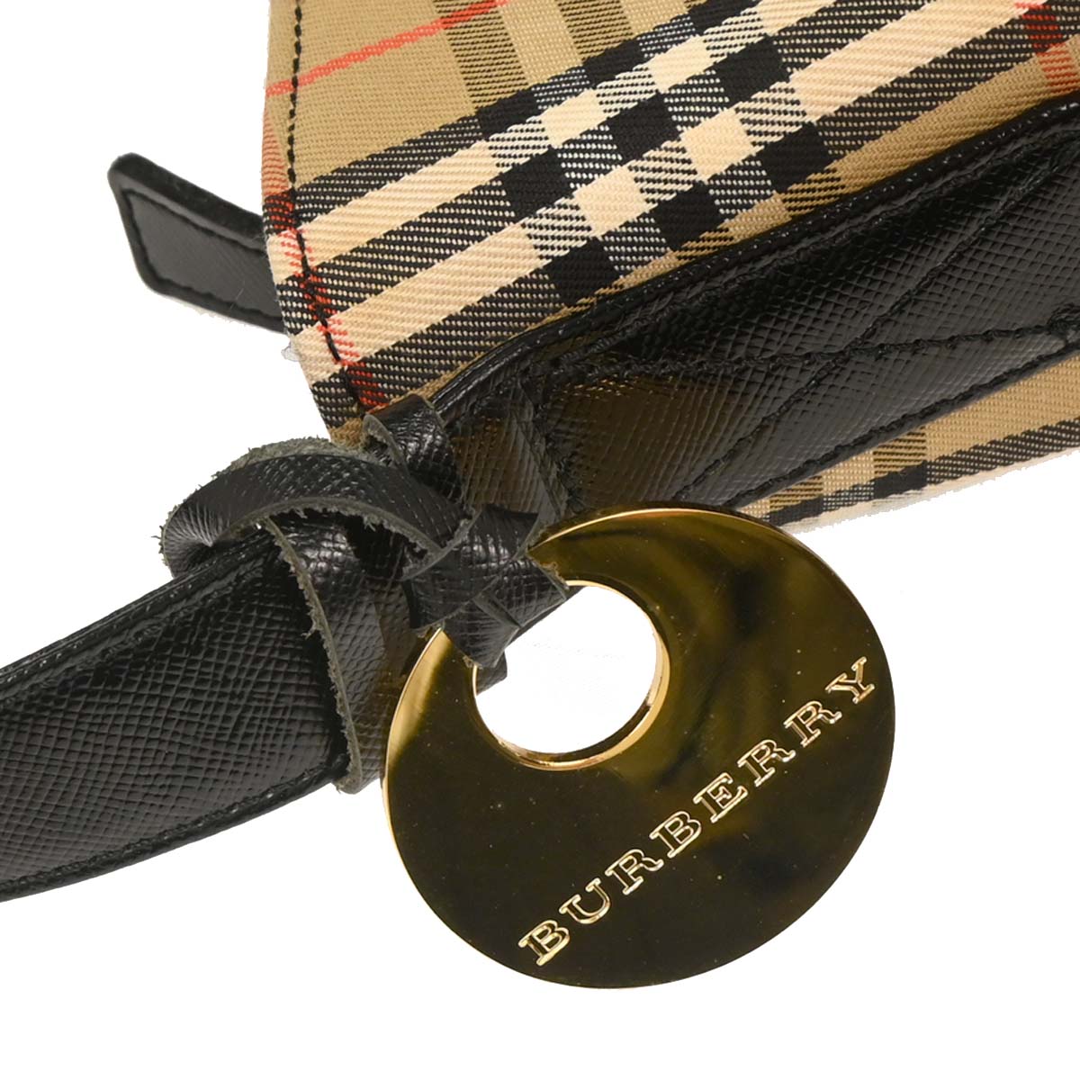 Burberry Beige Black House Check Shoulder Bag