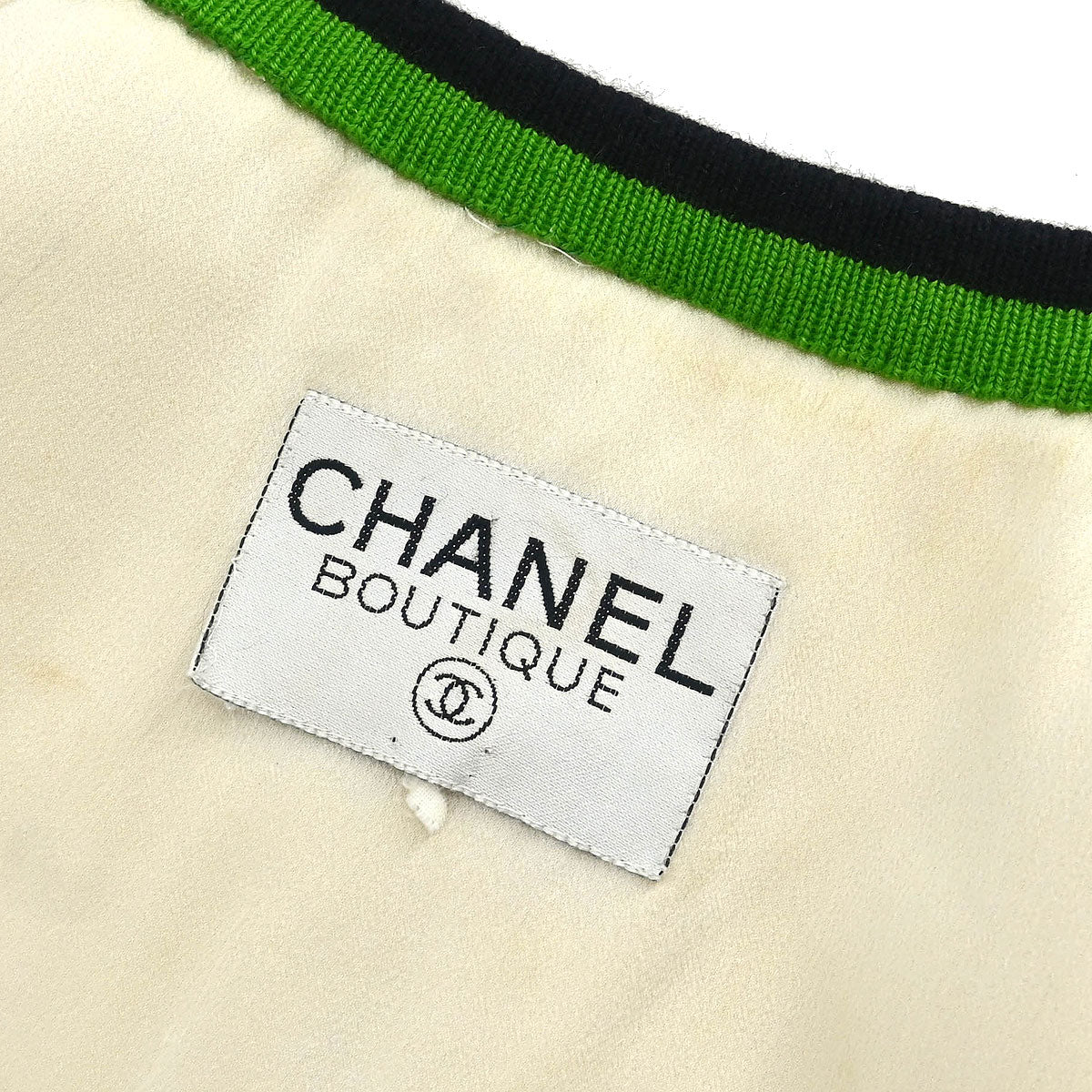 Chanel Sleeveless Vest Jacket White