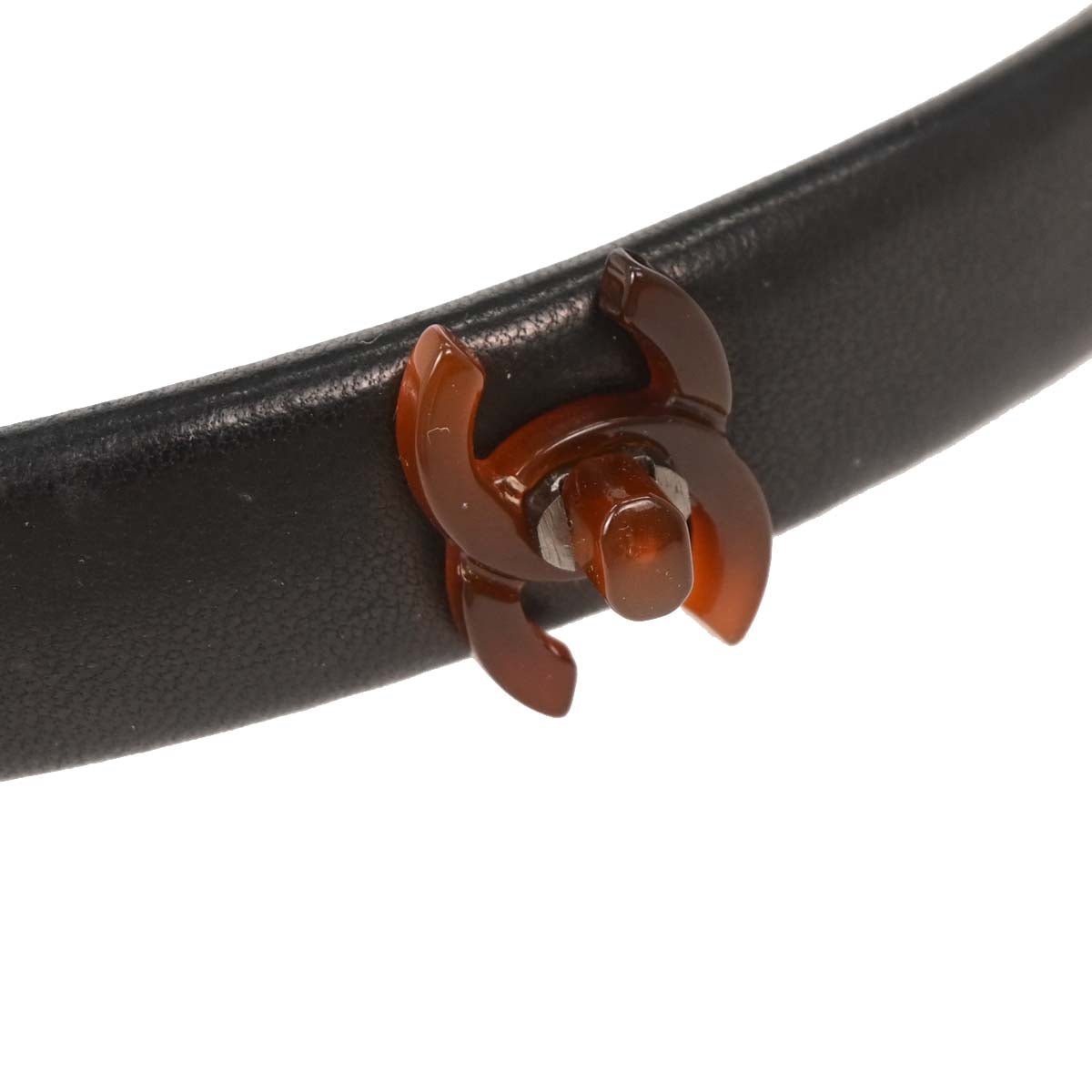 Chanel Turnlock Headband Hair Accessories Black