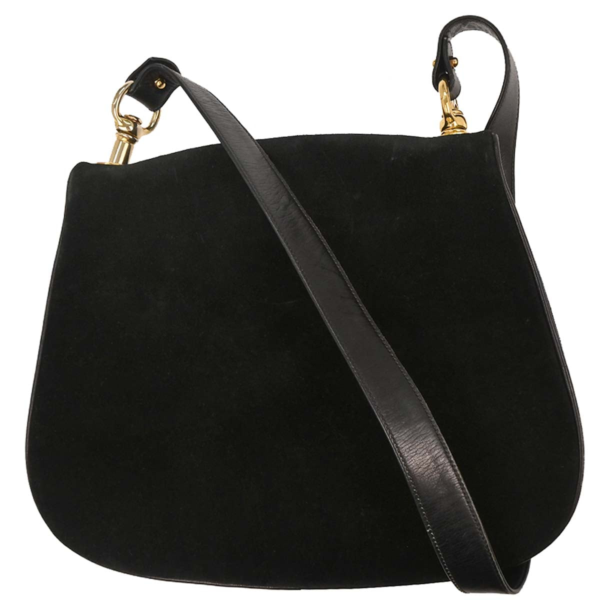 Gucci Black Suede Blondie Shoulder Bag