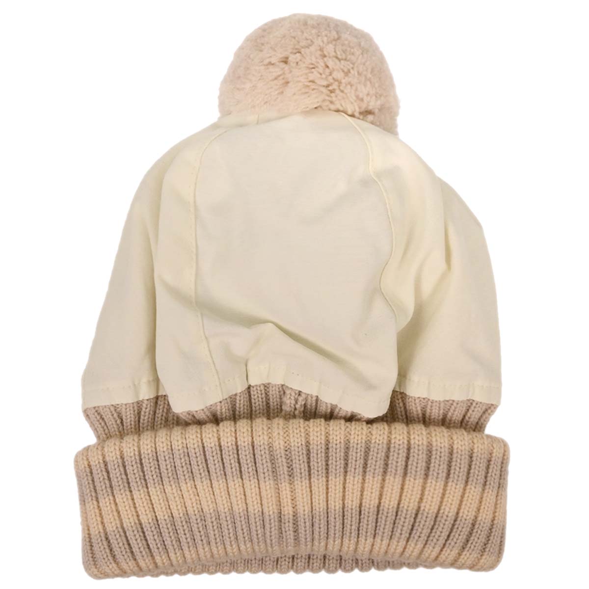 Chanel White Sport Line Knit Cap #M Small Good