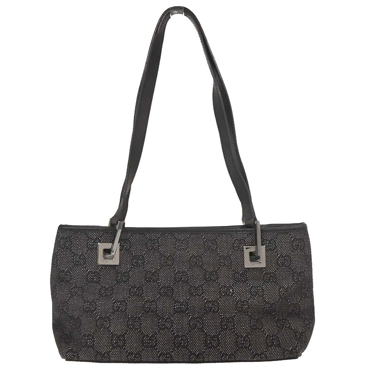 Gucci Black Canvas GG Tote Handbag