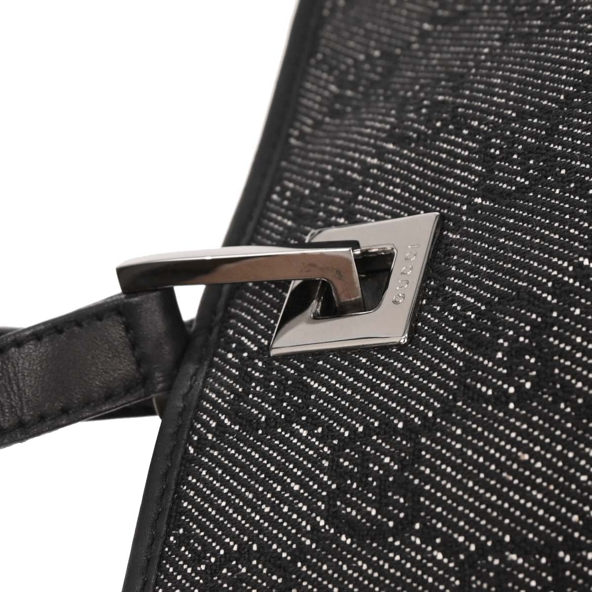 Gucci Black Canvas GG Tote Handbag