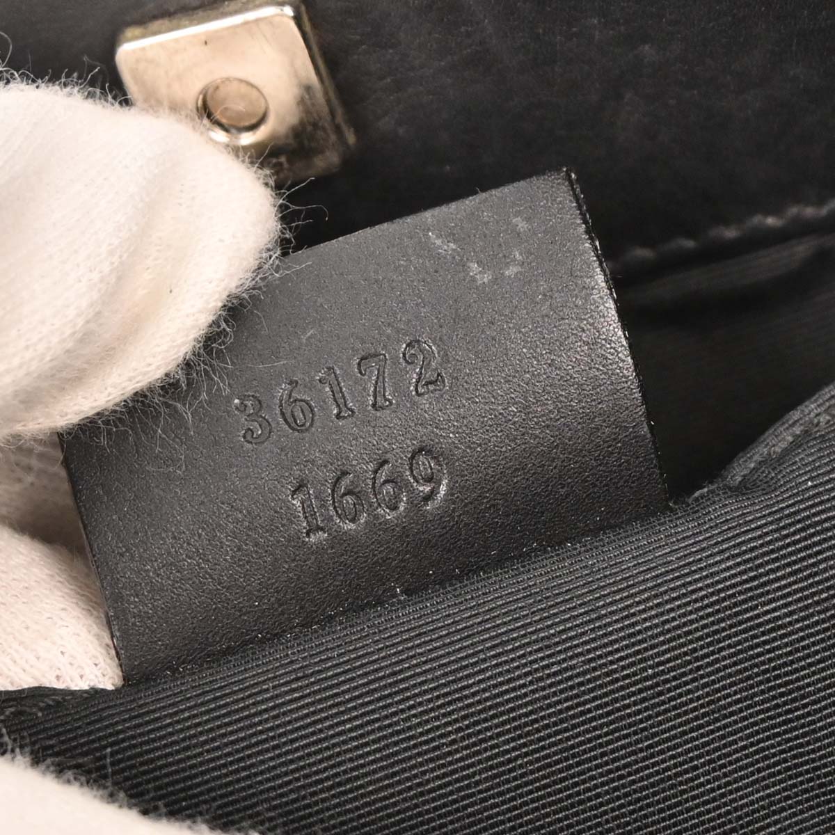 Gucci Black Canvas GG Tote Handbag