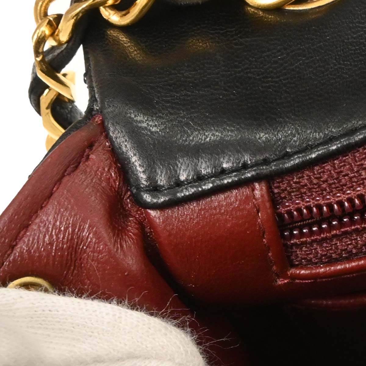 Chanel Black Lambskin Classic Square Flap Shoulder Bag