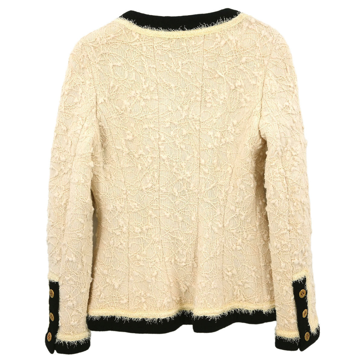 Chanel Single Breasted Jacket White #40