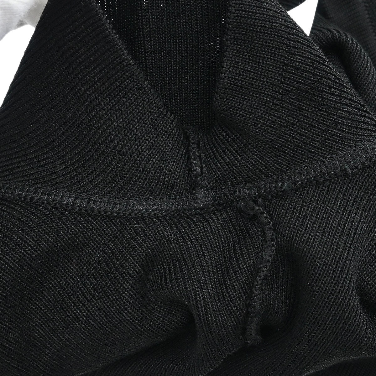 Chanel Short Sleeve Wrap Top Black #38