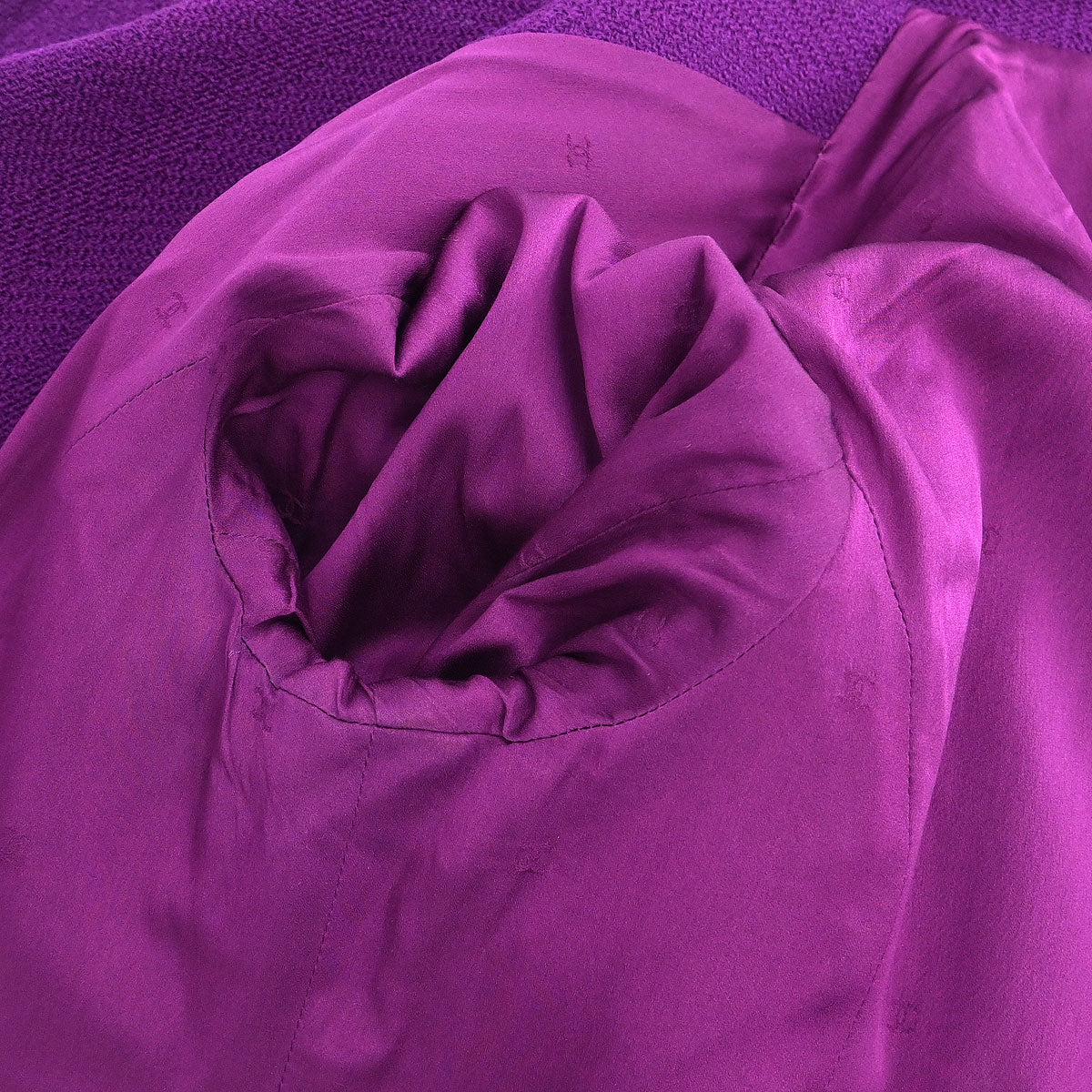 Chanel Single Breasted Jacket Purple #48