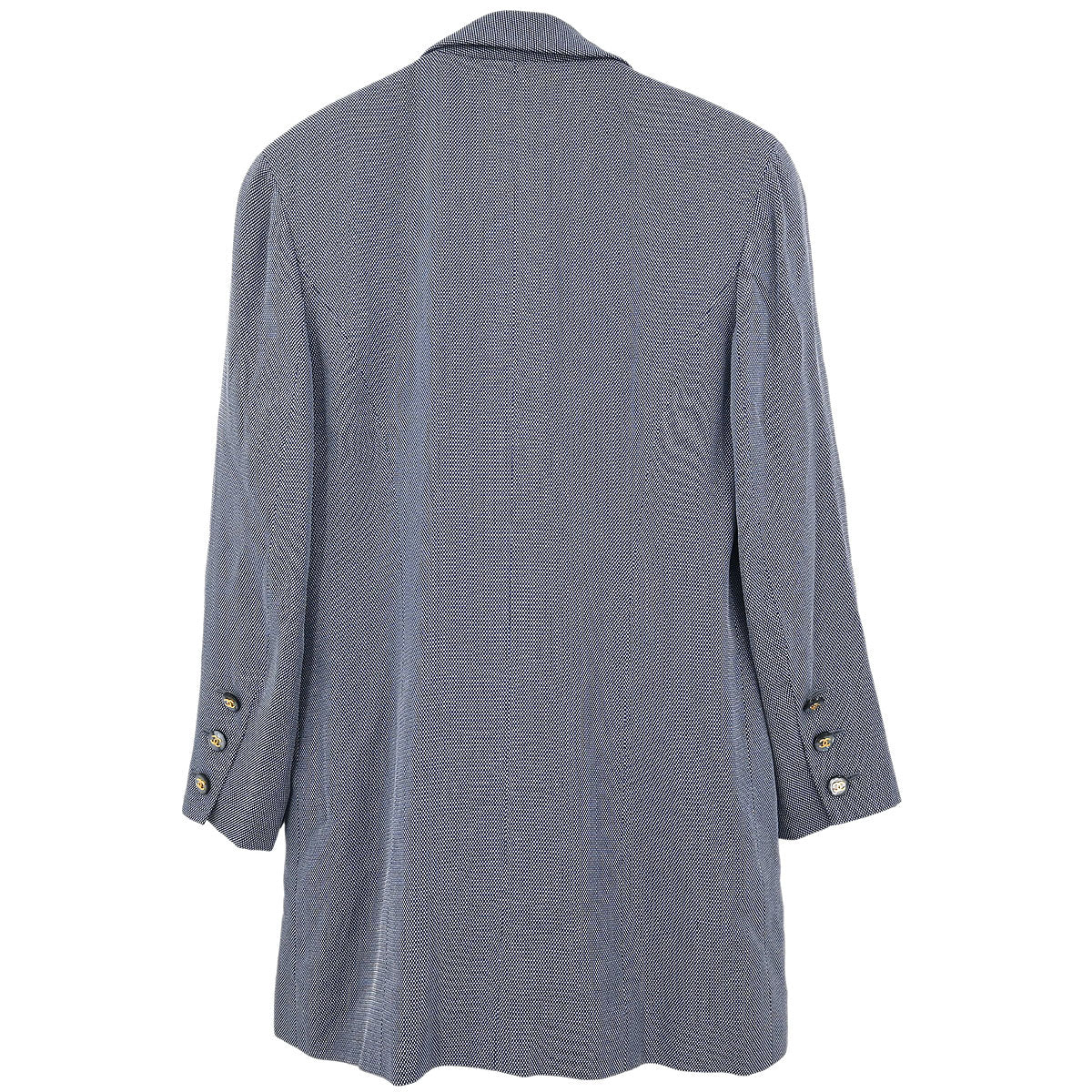 Chanel Single Breasted Jacket Navy #38