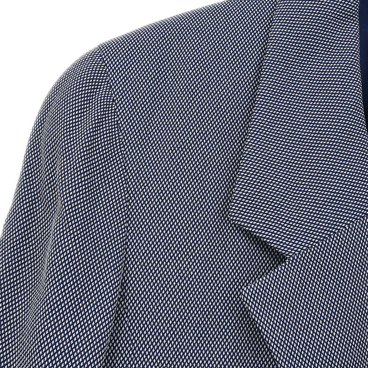 Chanel Single Breasted Jacket Navy #38