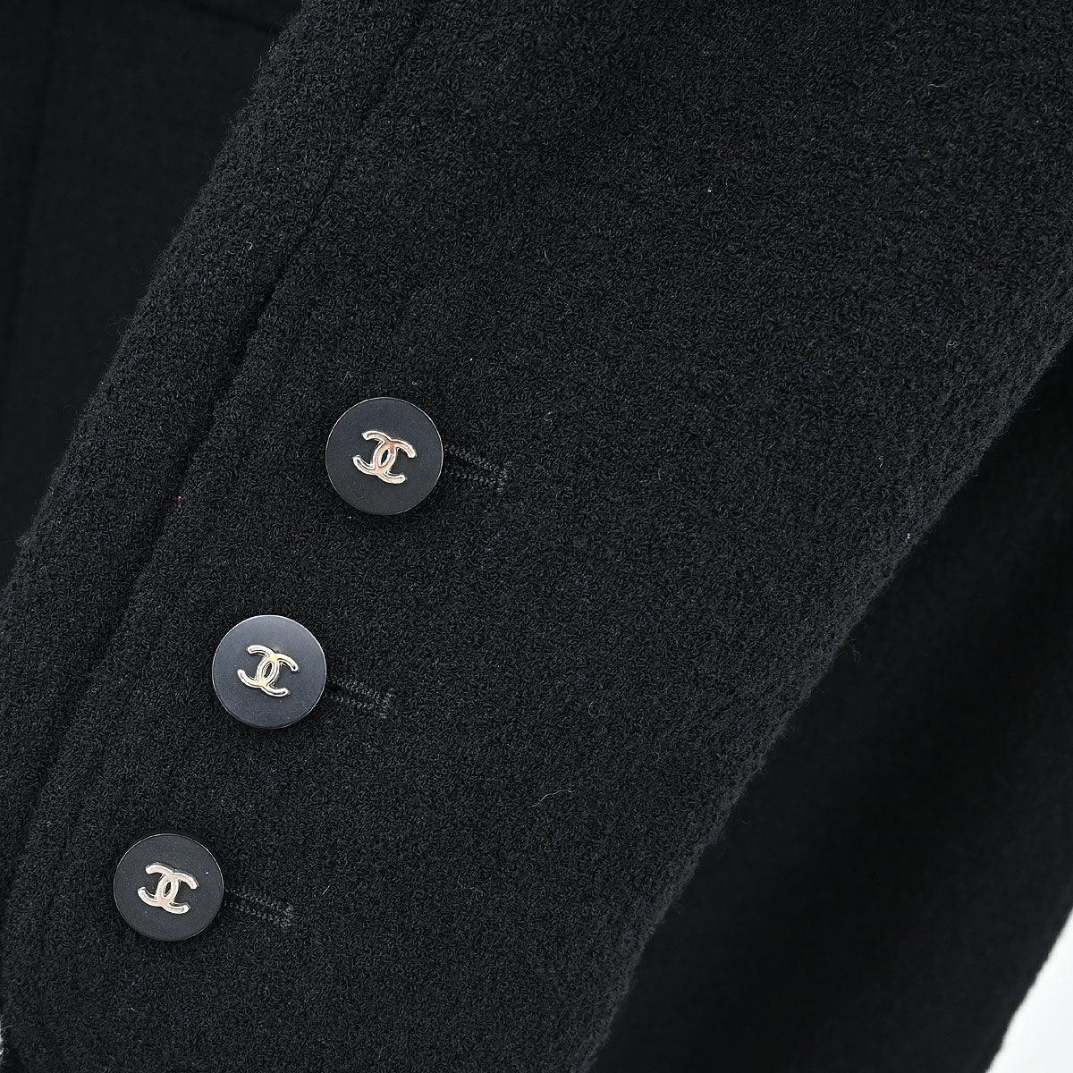 Chanel Setup Suit Jacket Skirt Black #38