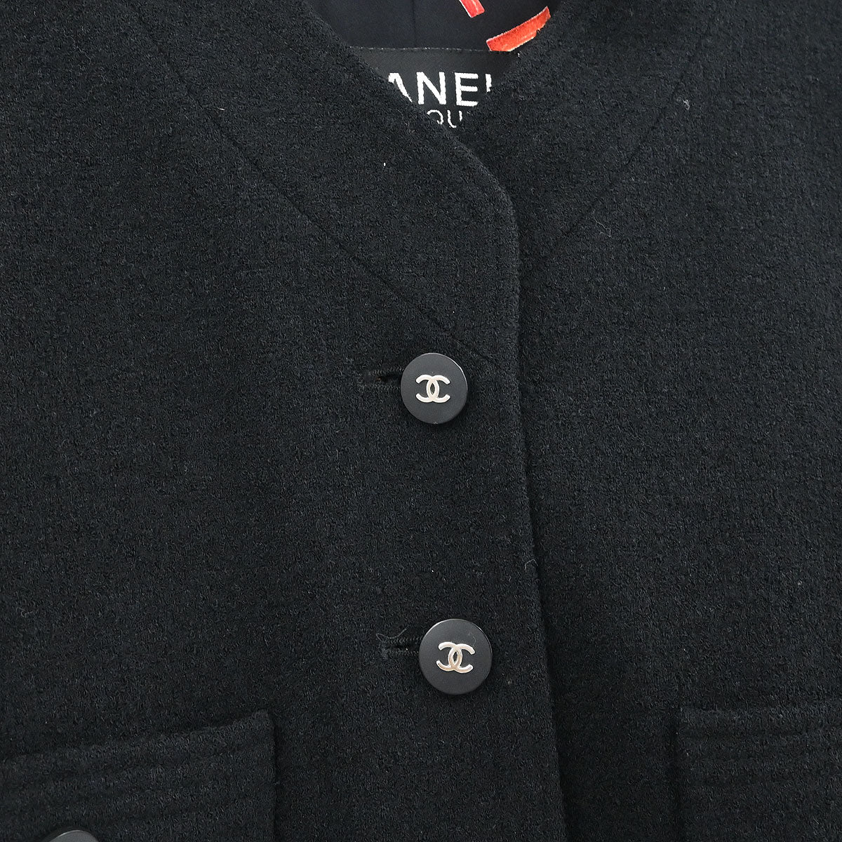 Chanel Setup Suit Jacket Skirt Black #38
