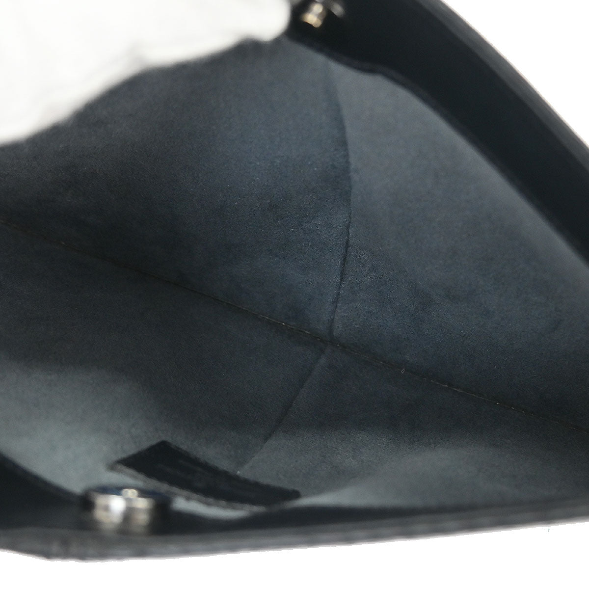 Louis Vuitton Black Epi Pochette Demi-lune Handbag M52622
