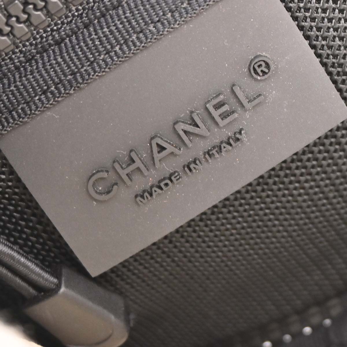 Chanel Black White Travel Line Crossbody Bag