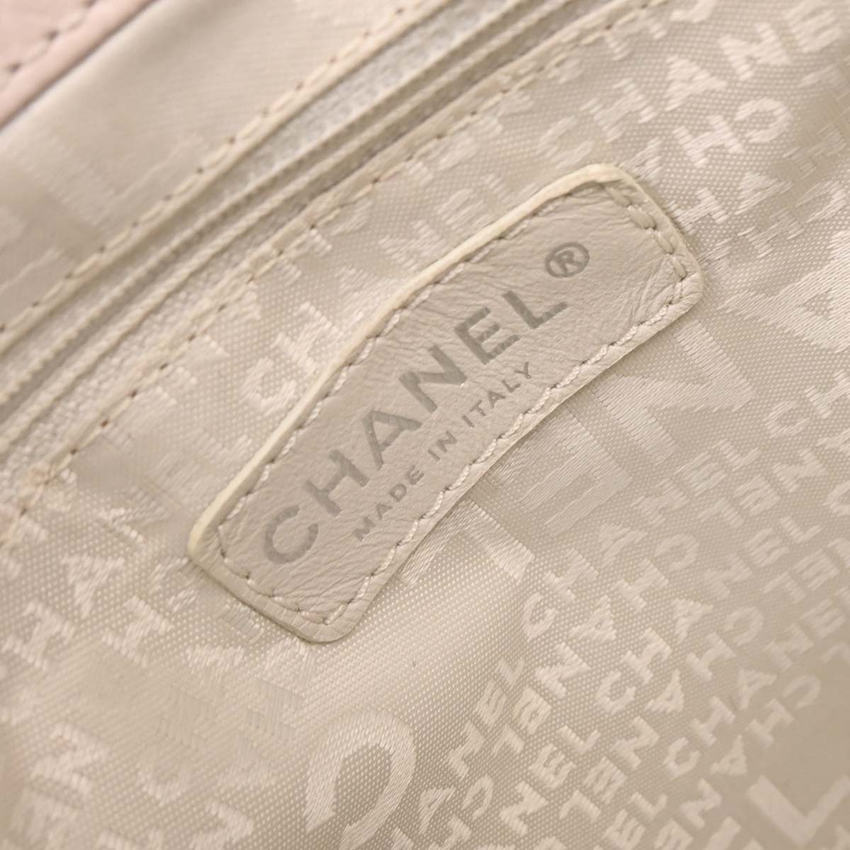 Chanel Light Pink Calfskin Mademoiselle Lock Shoulder Tote Bag
