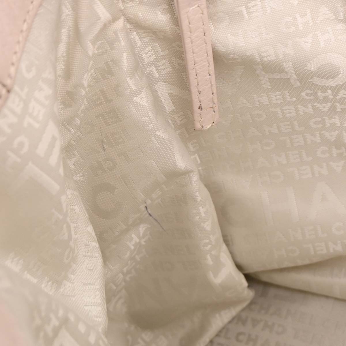 Chanel Light Pink Calfskin Mademoiselle Lock Shoulder Tote Bag