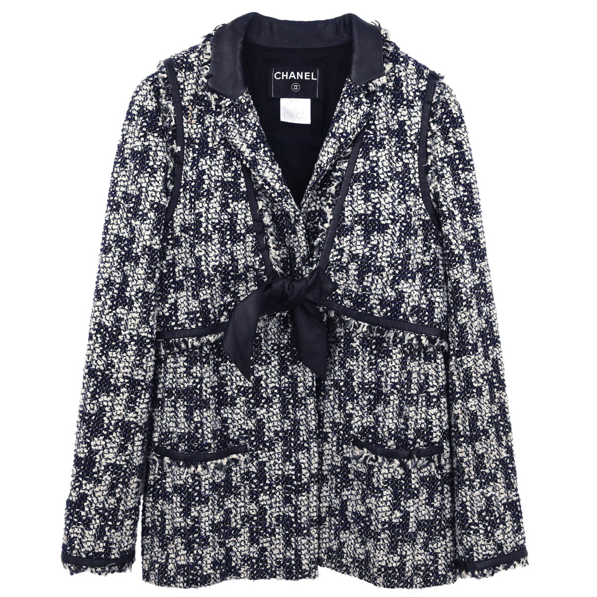 Chanel Set Jacket Vest Black #40